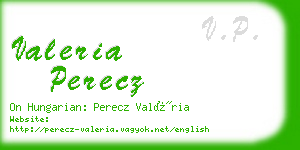 valeria perecz business card